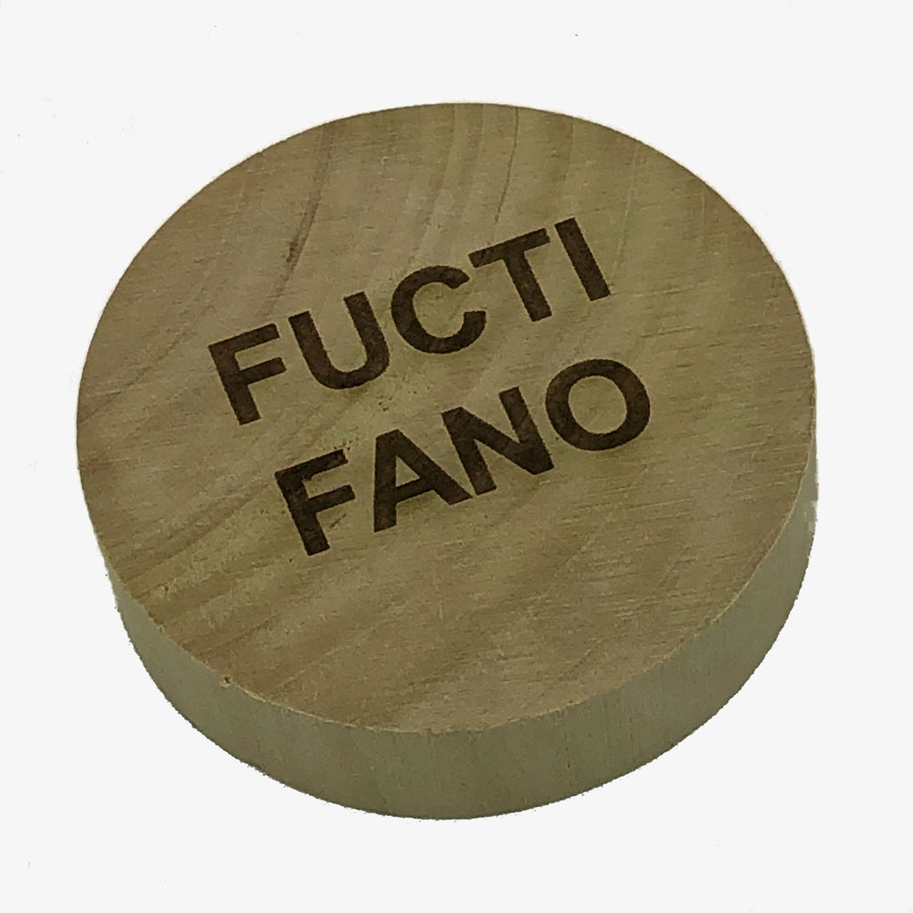 Wooden magnetic bottle opener and fridge magnet - laser engraved with fuctifano