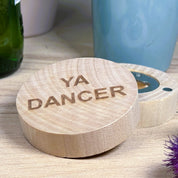 Wooden fridge magnet bottle opener and fridge magnet - laser engraved with Scottish dialect ya dancer