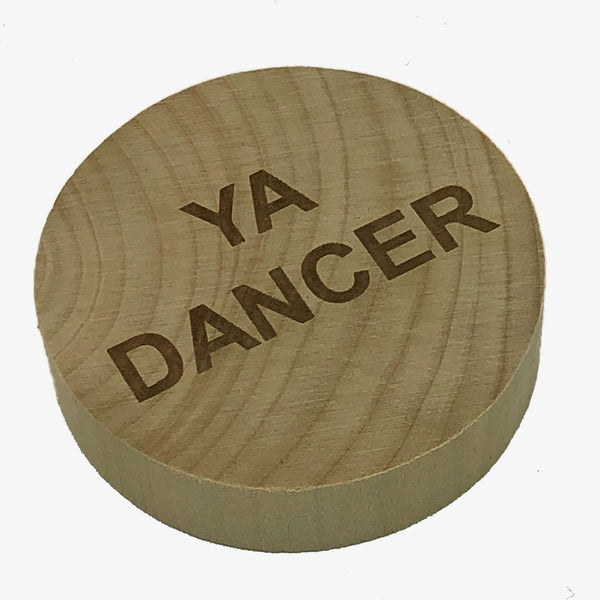 Wooden magnetic bottle opener and fridge magnet - laser engraved with ya dancer