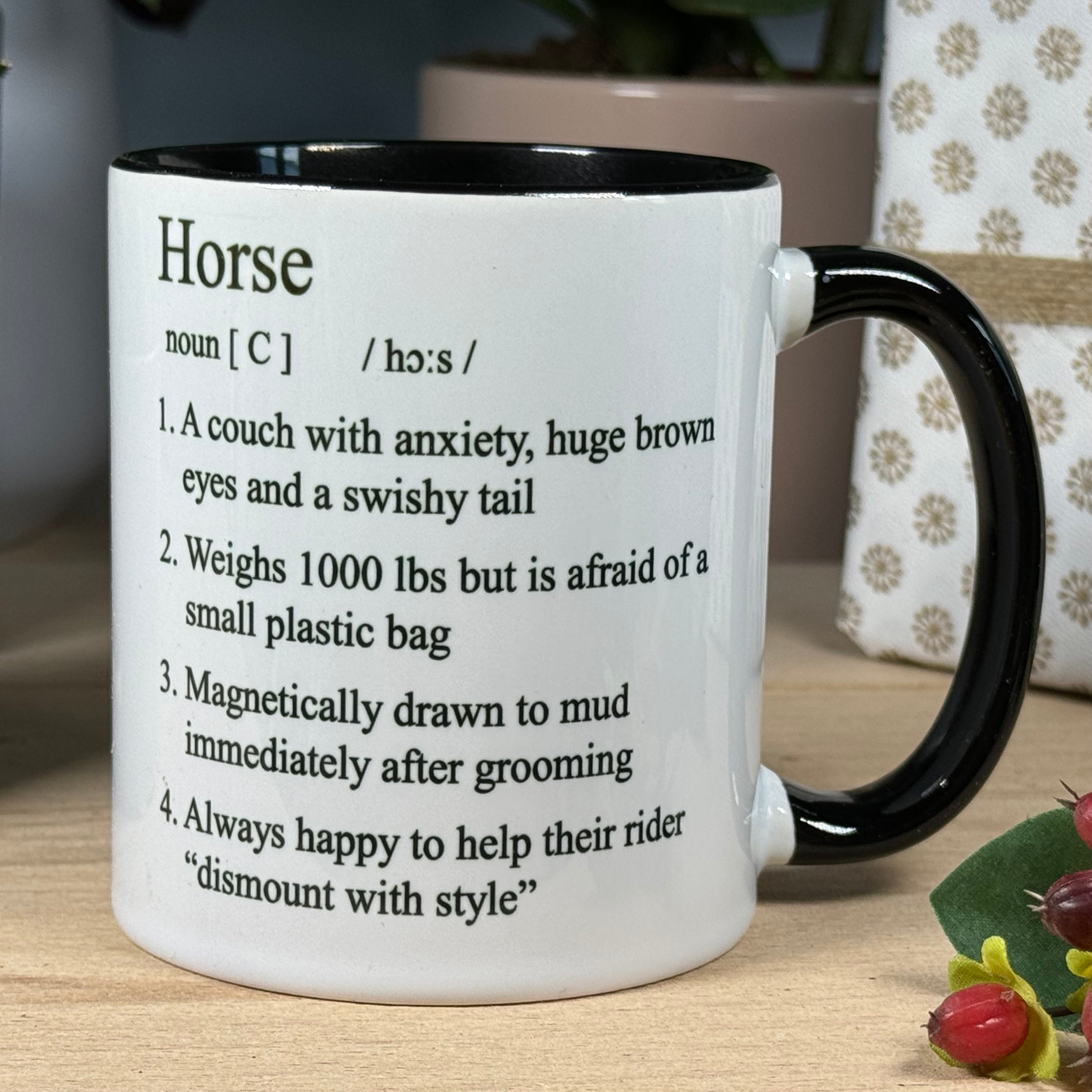 Mug - horse lover - funny definition of a horse