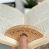Wooden thumb book holder gift - I'm losing the plot