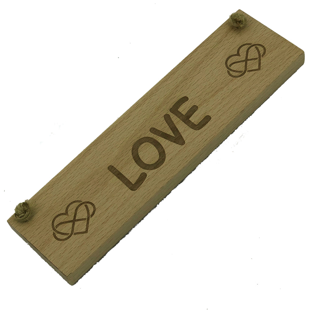 Handmade wooden plaque - wedding - love