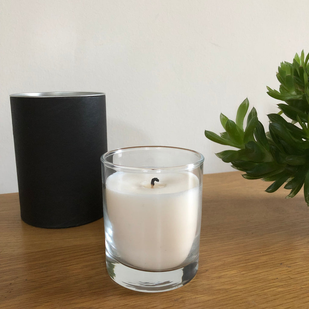 Handmade vegan candle - 20 cl glass - black box