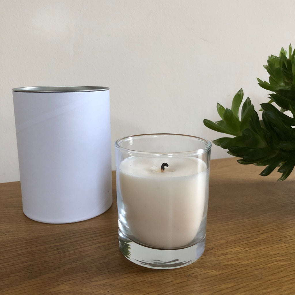 Handmade vegan candle - 30 cl glass - white box