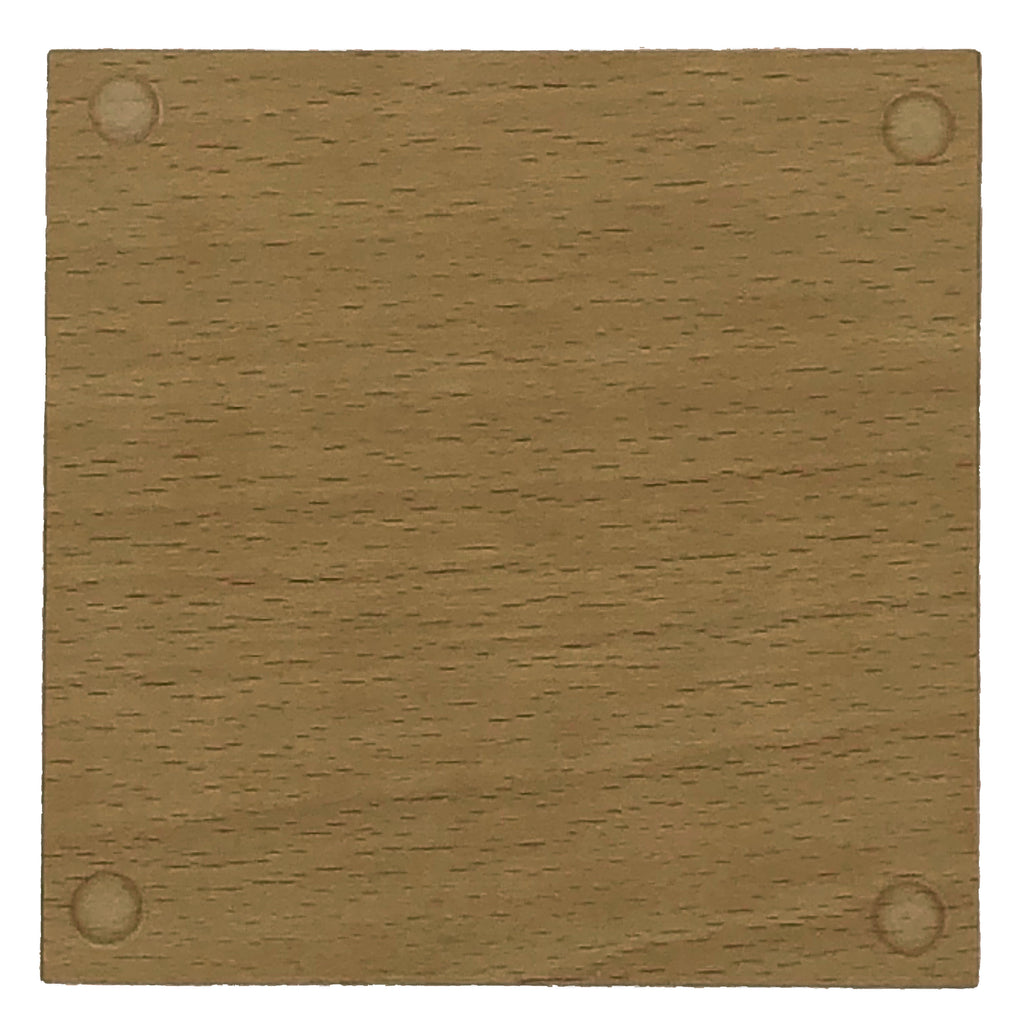 Wooden coaster - taps aff