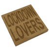 Wooden coaster - valentines - lockdown lovers