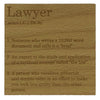 Wooden coaster - occupation - lawyer
