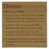 Wooden coaster - occupations - doctor