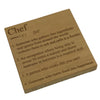 Wooden coaster - occupations - chef