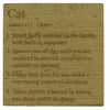Wooden coaster - cat definition