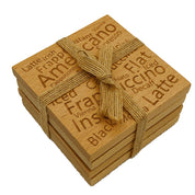 Coasters - tea and coffee lovers - set of four