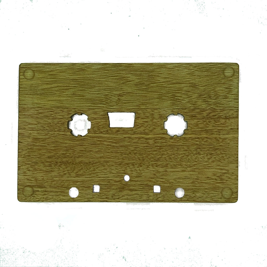 Wooden cassette - Mum's megamix tape - four non slip feet