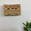 Wooden cassette - personalised - Paul's metal mix tape