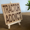 Wooden coaster - farming - tractor addict