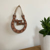 Wooden horseshoe - New Baby - hanging