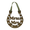 Lucky wedding horseshoe gift - Mrs & Mrs - personalised