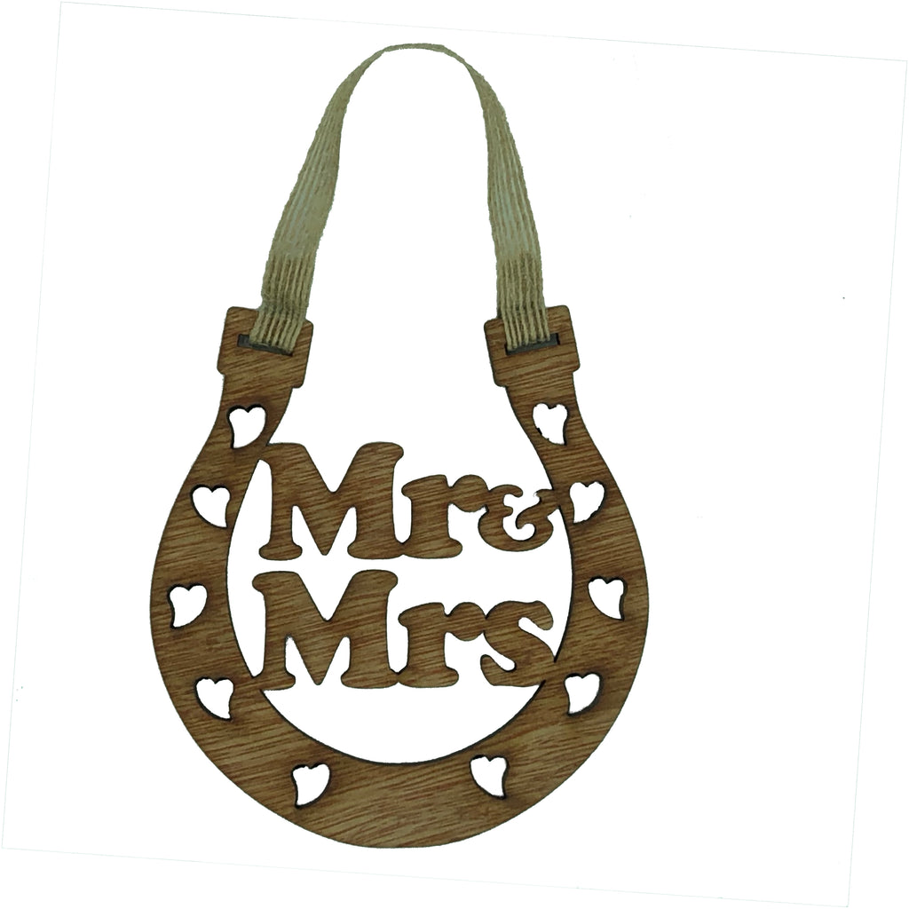 Lucky wedding horseshoe gift - Mr & Mrs