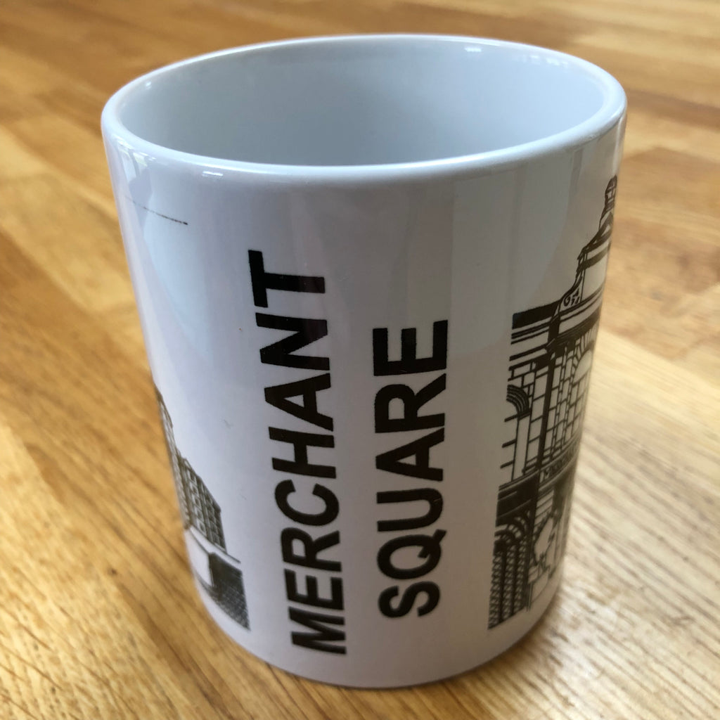 Ceramic mug - Glasgow landmarks - Merchant Square