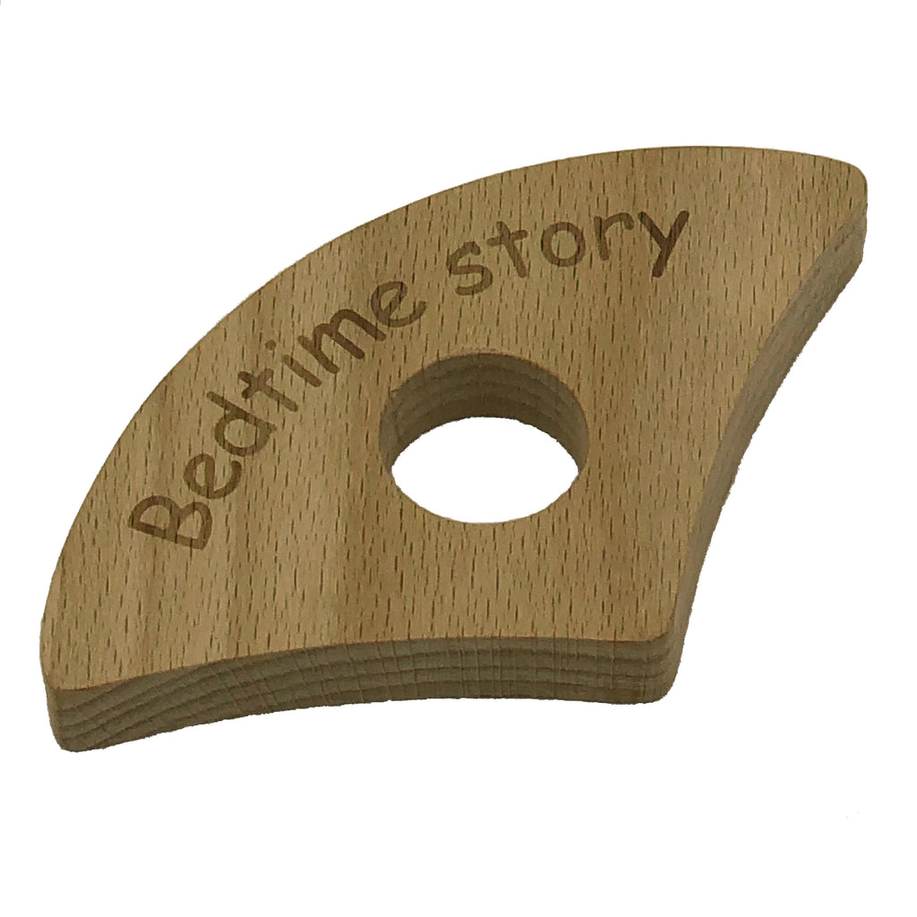 Wooden thumb book holder - bedtime story