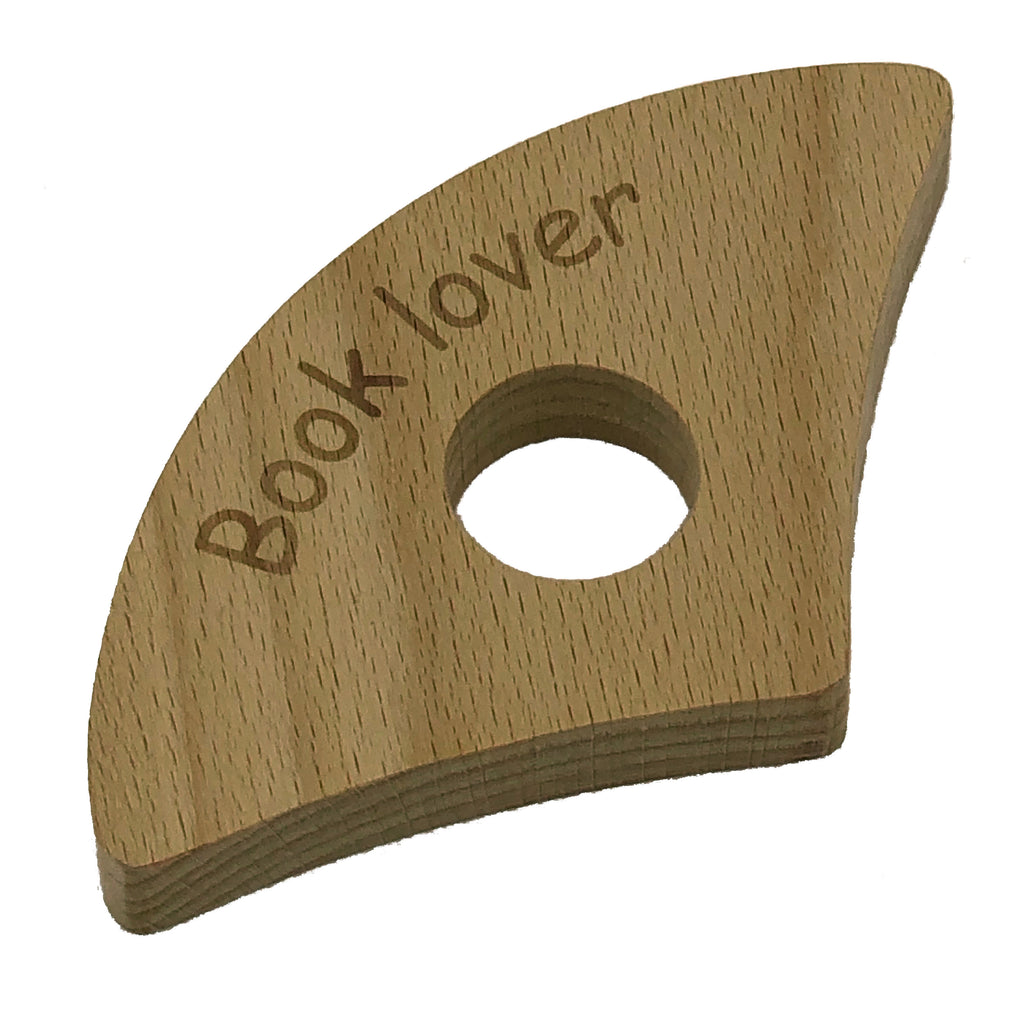 Wooden thumb book holder gift - book lover