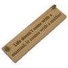 Wooden hanging plaque - life manual