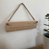Wooden hanging plaque - definition of dad - hanging